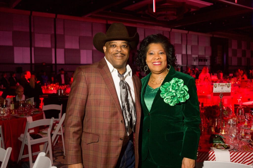 Terrance & Diedra Fontaine at the Houston Livestock Show and Rodeo Trailblazers Awards Luncheon (Photo by Daniel Ortiz)