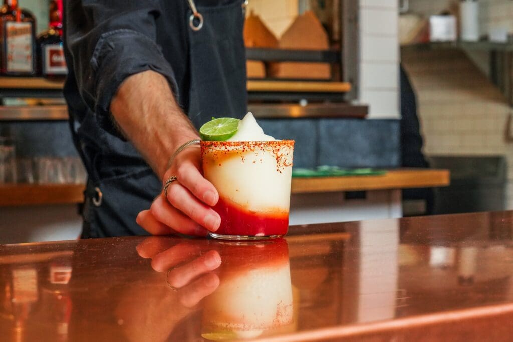 The Make It Weird Margarita features a house-made pico de gallo syrup. (Photo by Photos by Dylan)