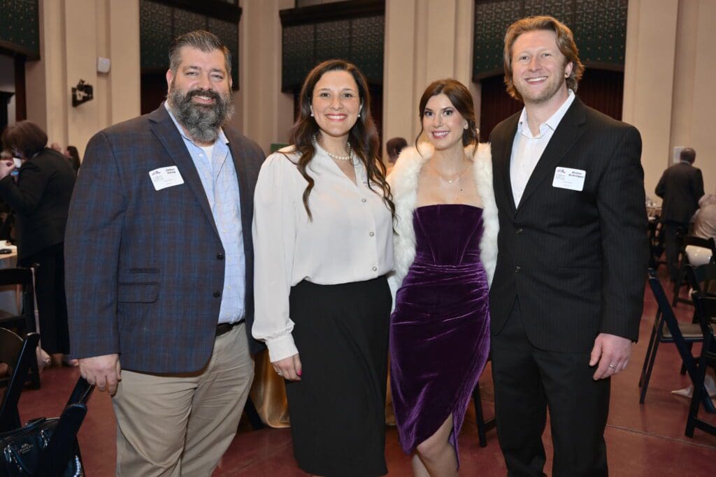 Clifton Vining, Ashly Evans Vining, Julie Hoetzel, Kellen Schriper at the  Gilbert & Sullivan Society's gala (Photo by Michelle Watson)