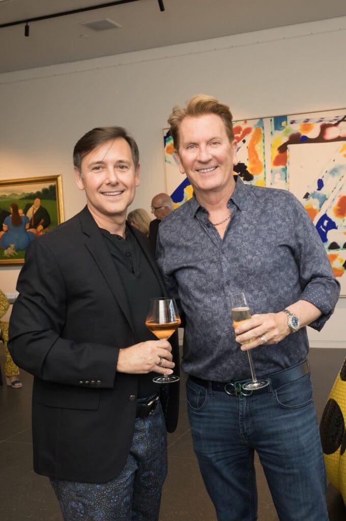 Kevin Gilliard & Frank Billingsley at the Opera Gallery VIP opening celebration in River Oaks District (Photo by Daniel Ortiz)