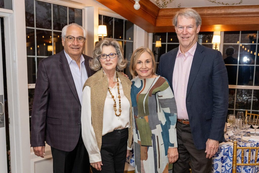 Cesar & Ann Tula, Jack & Mirtha McKinley at the 'Tribute to Louisiana Legends' dinner held at The Manor House at The Houstonian  (Photo by Jacob Power)