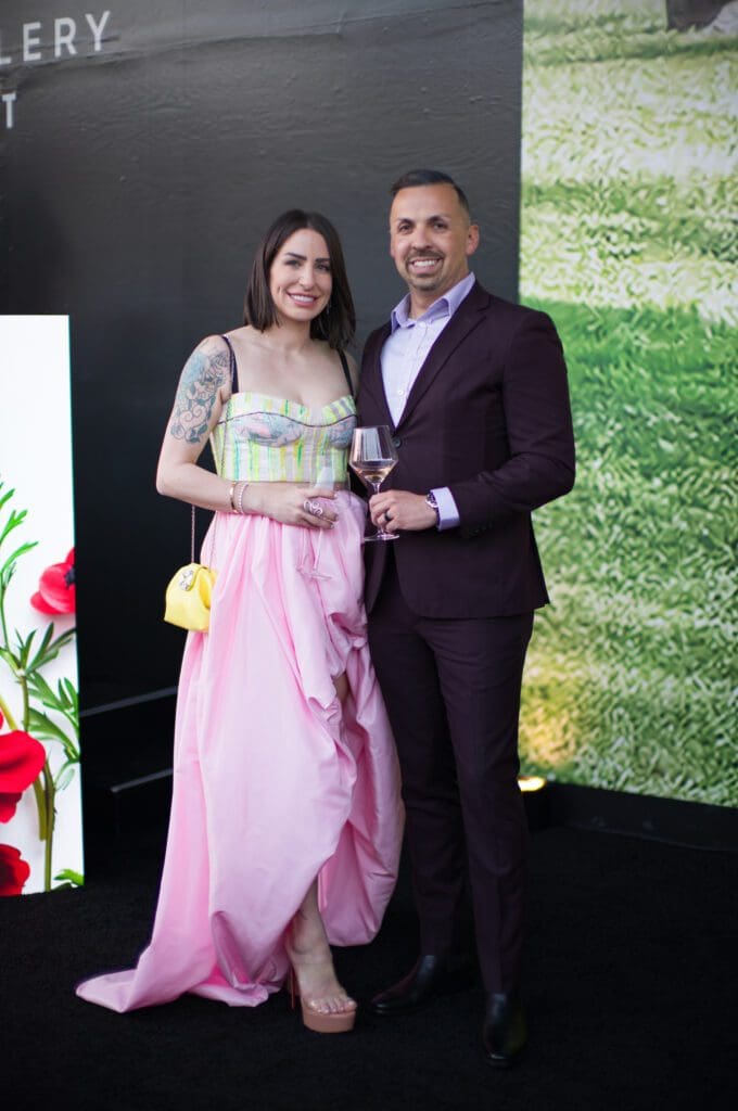 Brittany & John Gonzalez at the VIP opening celebration of Opera Gallery in River Oaks District (Photo by Daniel Ortiz)
