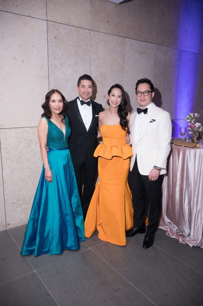Manith Kong, Kenneth & Janae Tsai, James Wu at Asia Society Texas’ Tiger Ball (Photo by Daniel Ortiz)