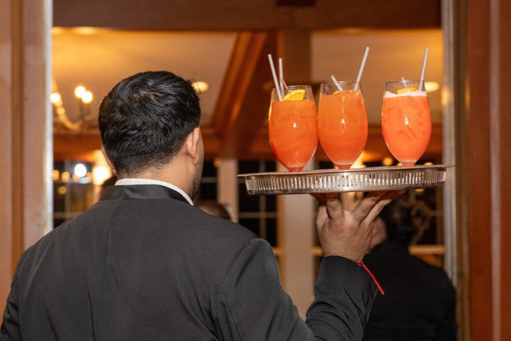 Classic New Orleans hurricanes  greet guests for the 'Tribute to Louisiana Legends' at The Manor House at The Houstonian  (Photo by Jacob Power)