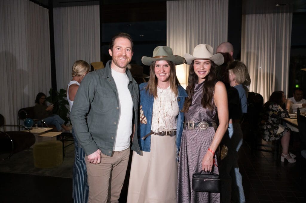 Greg Aston, Kelli Comiskey, Hannah Swiggard at Hotel Saint Augustine (Photo by Daniel Ortiz)