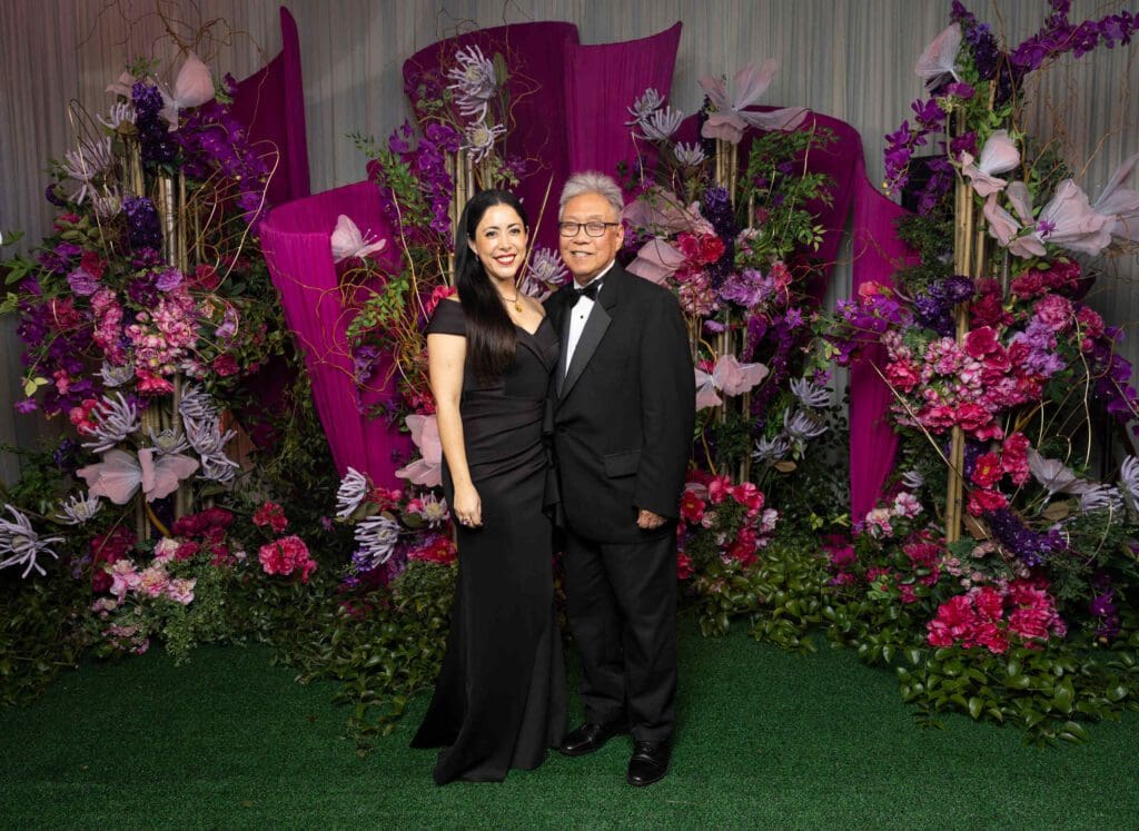 Maria del Carmen Vergara, Gordon Quan at Asia Society Texas’ Tiger Ball (Photo by Alida Bonifaz)