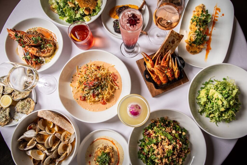 An array of dishes you'll find on the menu of the new restaurant, Atlantic Ocean on Washington Avenue. Photo by Madelynne Grace.