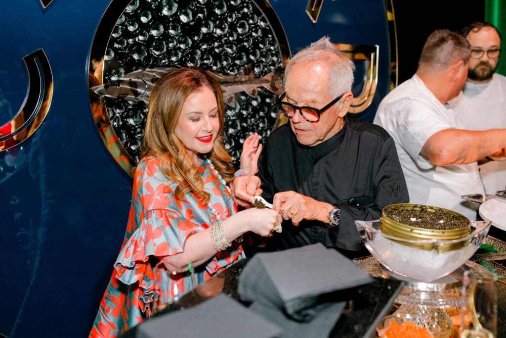 Christy Smith, Chef Wolfgang Puck (Photo by Canon Sawyer)