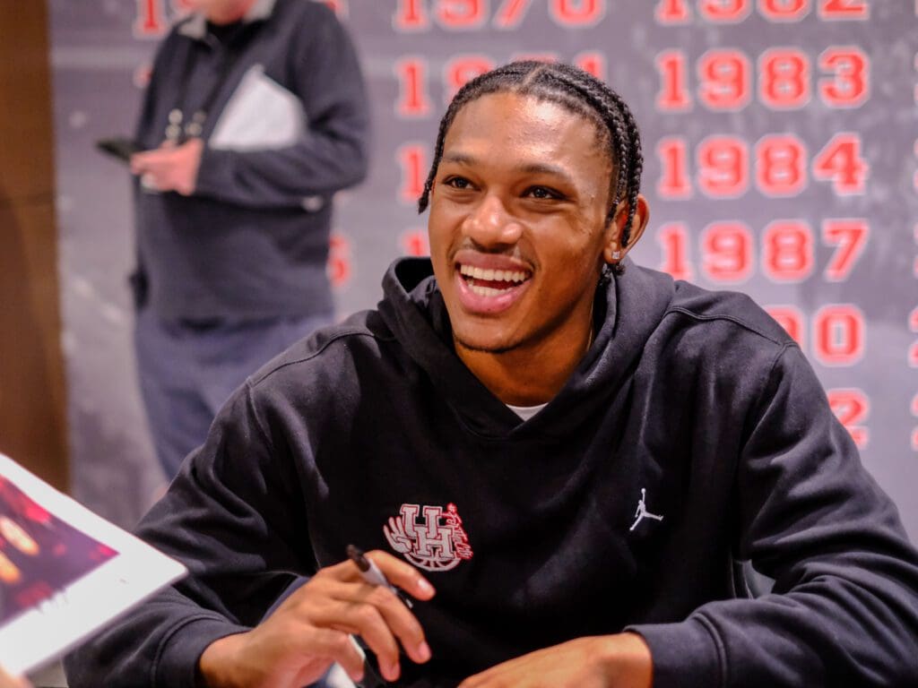 University of Houston guard Mercy Miller has stuck with UH to rise to the moment. (Photo by F. Carter Smith)