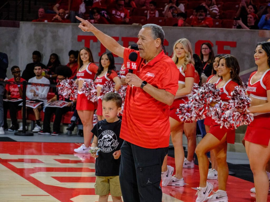 University of Houston coach Kelvin Sampson is one of the univeristy's all-time biggest advocates.  (Photo by F. Carter Smith)