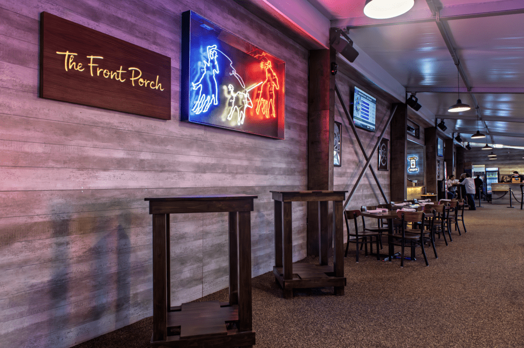 The Front Porch at the 1932 Cattleman's Club is one of several areas for wining and dining  (Photo  courtesy of Fertitta Entertainment) (Photo by Photo courtesy of Fertitta Entertainment)