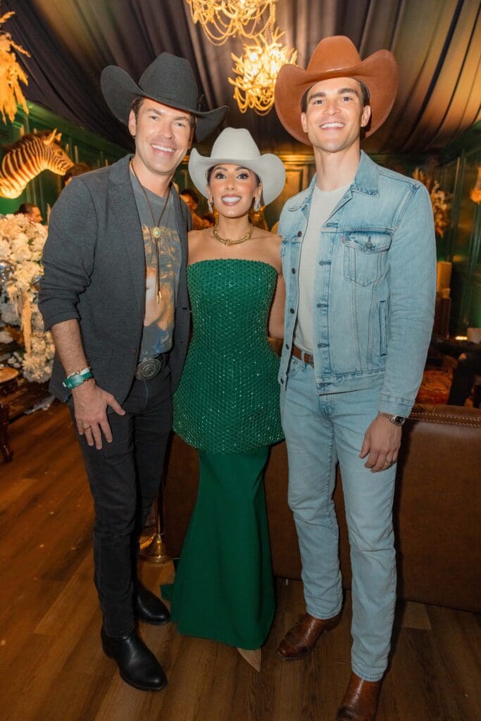 Derrick Shore, Zinat Ahmed, Brandon Bourque at the Cotton Q Club (Photo courtesy of Cotton Holdings)