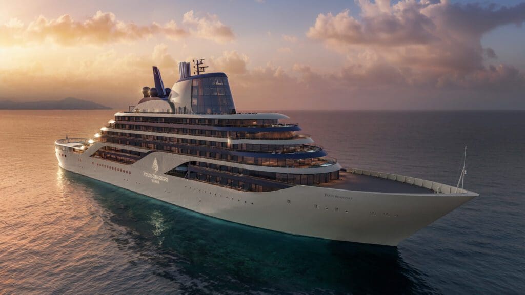 Four Seasons I, the inaugural passenger vessel in the Four Seasons Yacht fleet launching this spring.