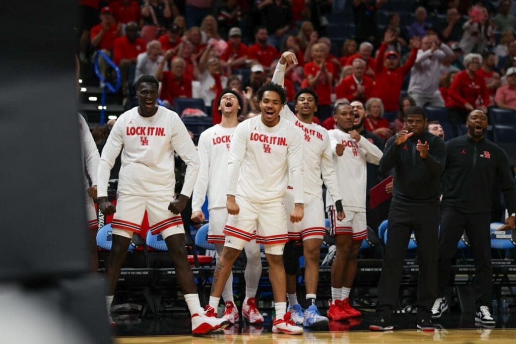 Inside Houston’s Sweet NCAA Tournament Runaway — How a Tense Prep and the Best Scout Dogs In College Hoops Set Kingston Flemings & Milos Uzan Up To Roll A&M