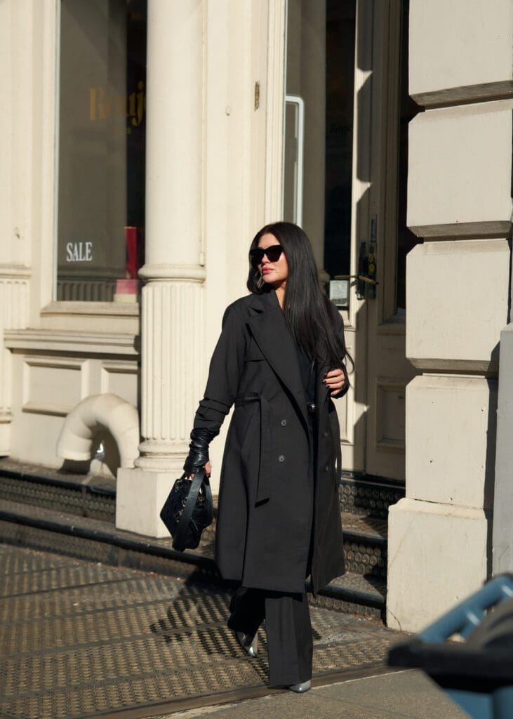The Trench and The Trouser by Bonnie Smith x Isaiah Shayle are among the pieces Smith describes as having a “long shelf life.”  (Photo by Tatum Mangus)