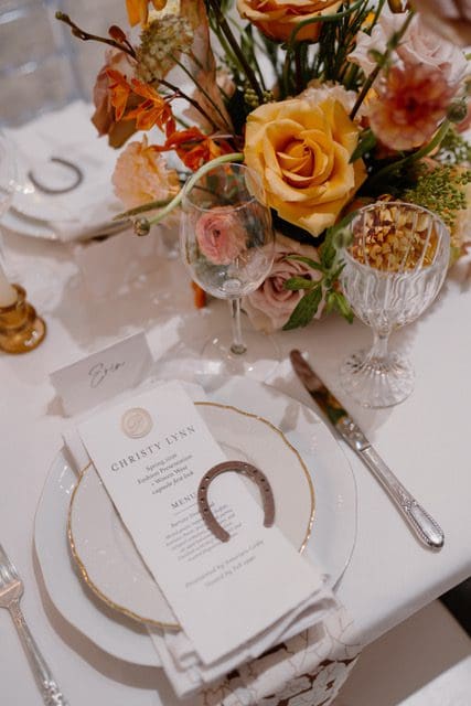 A Western-inspired tablescape celebrates designer Christy Lynn’s Houston Rodeo-ready collection. (Photo courtesy Kelsey Horner)