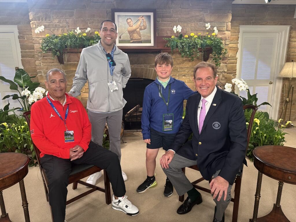 How Jim Nantz Brought Kellen and Kelvin Sampson To The Masters For a Magical Father-Son Moment That Helped Houston Heal