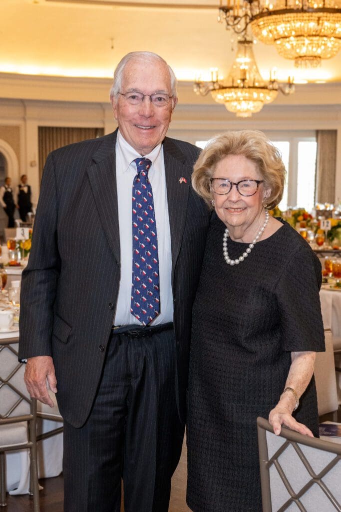 Honoree John L. Nau III, co-chair Harriet Latimer at The Heritage Society's 2026 Luncheon (Photo by Jacob Power)
