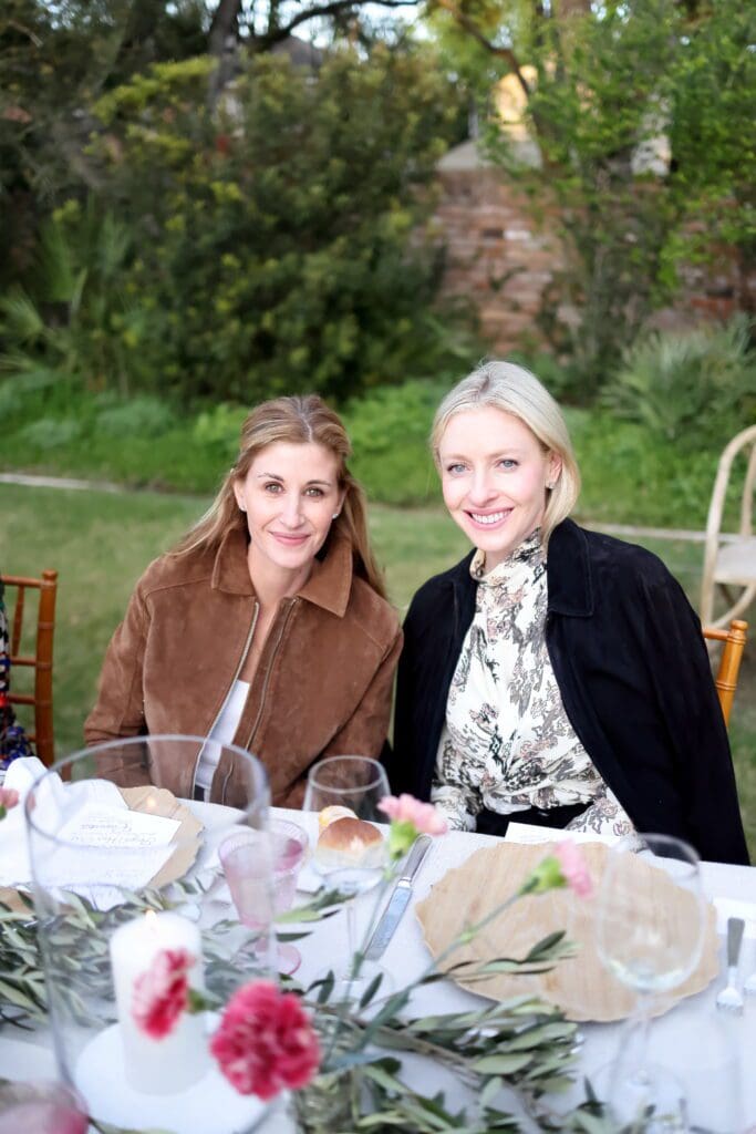 Kate Dorn, Whitney Gordon at the Luisa Beccaria trunk show and dinner party. (Photo by Quy Tran)