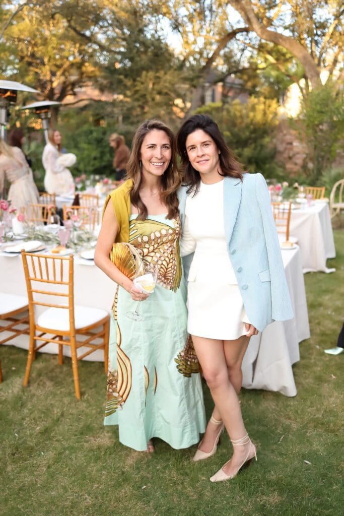 Mariann Dunwoody, Monica Palandjoglou at the Luisa Beccaria trunk show and dinner party. (Photo by Quy Tran)