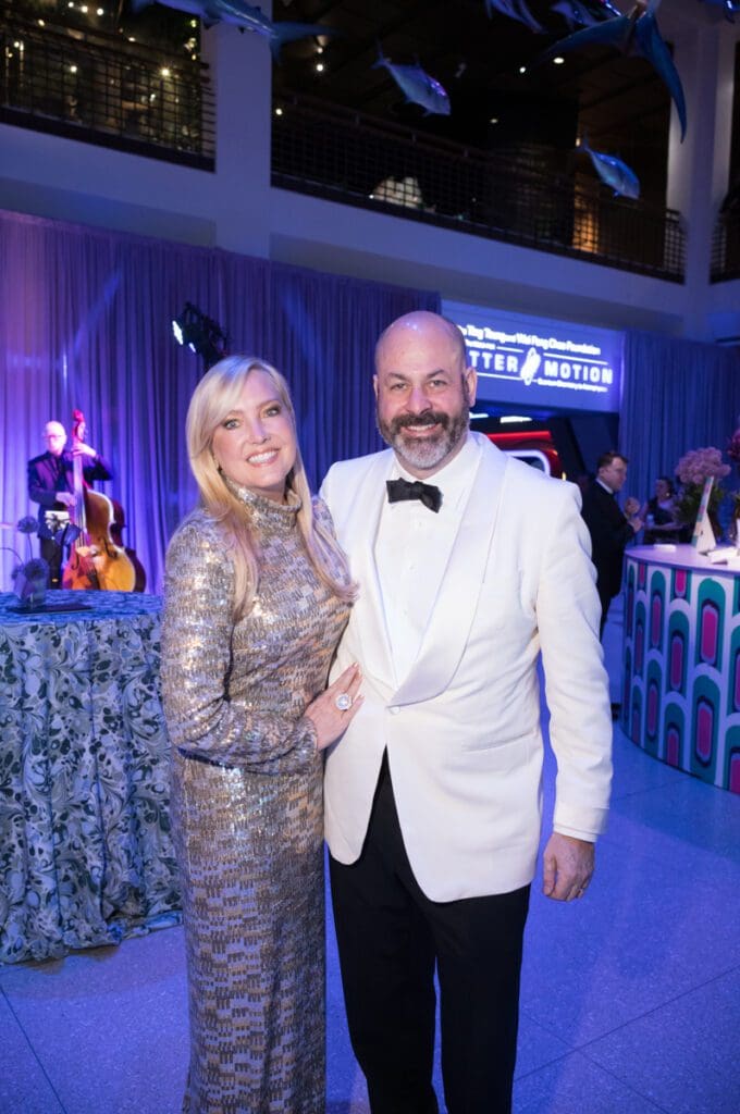 Mary Helen & Pete Bowden at the Houston Museum of Natural Science 'Futurama!' gala  (Photo by Daniel Ortiz)