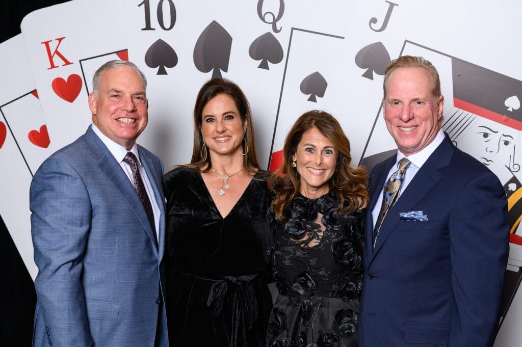 Honoree Murray Kalmin & Amy Kalmin Robin & Rodney Roth at the Jewish Community Center's Children's Scholarship Ball (Photo by Mark Katz Photography)