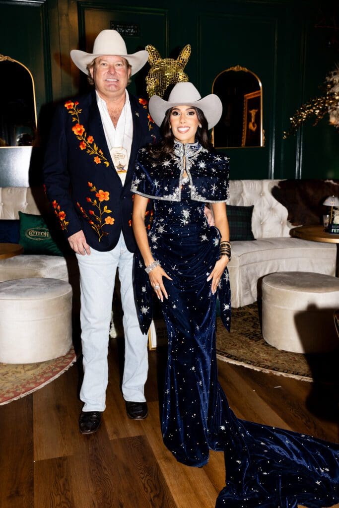 Cotton Holdings founder and chairman Pete Bell, Cotton Holdings executive vice president of marketing & branding Zinat Ahmed at the Cotton Q Club (Photo by Kaitlin Saragusa, Cotton Holdings)