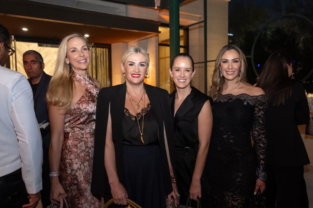 Ashlee Rubbo, Nora Jarrard, guest, Naimeh Salem at the gala opening of the Ritz-Carlton Residences, Houston sales gallery. (Photo by Albert Chen Photography)