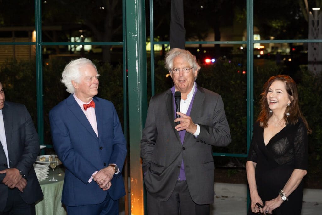 Scott Ziegler, Jon Pickard, Lauren Rottet at the gala opening of the Ritz-Carlton Residences, Houston sales gallery designed by Rottet Studio (Photo by Albert Chen Photography)