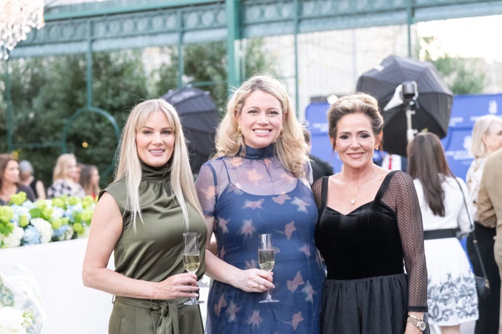 Maranda Blanton, Katie Demakos, Karla Dupre at the gala opening of the Ritz-Carlton Residences, Houston sales office (Photo by Albert Chen Photography)