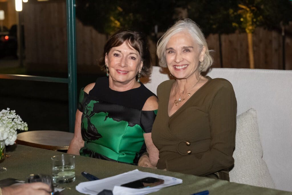 Cathy Cleary, Karen Henry at the gala opening of the Ritz-Carlton Residences, Houston sales office (Photo by Albert Chen Photography)