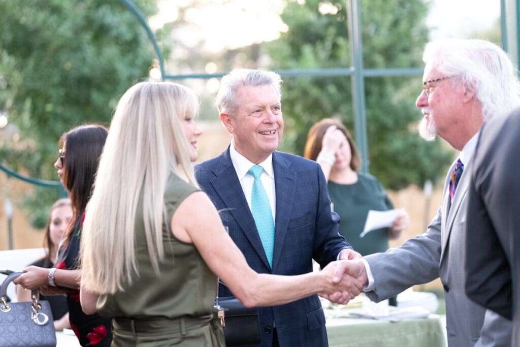 Maranda Blanton, Joe Cleary, Mike Nicholls at the gala opening of the Ritz-Carlton Residences, Houston sales gallery (Photo by Albert Chen Photography)