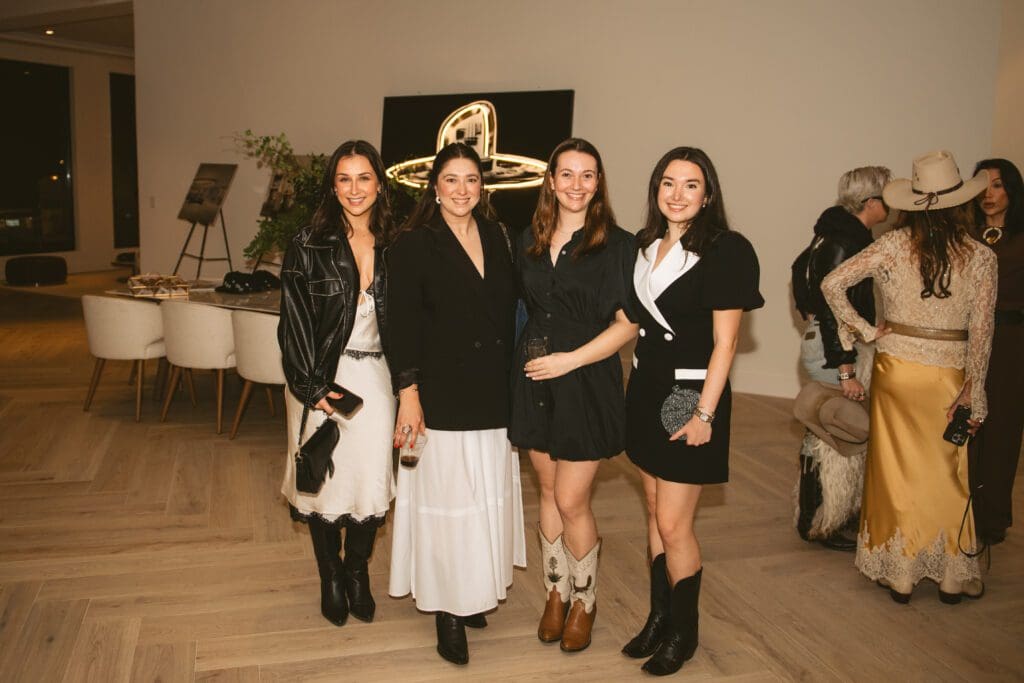 Ella Grenader, Fernanda Cortina, Sarah Ditto, Anna McGrath at the Nan & Company Properties/PaperCity Cowboy Chic & the New West event