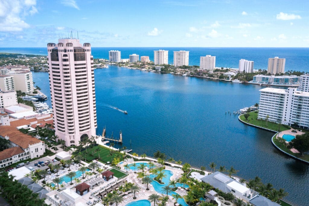 The only Forbes quadruple five-star resort in the Americas, The Boca Raton offers five distinct hotels within one iconic resort. (Photo by The Boca Raton)