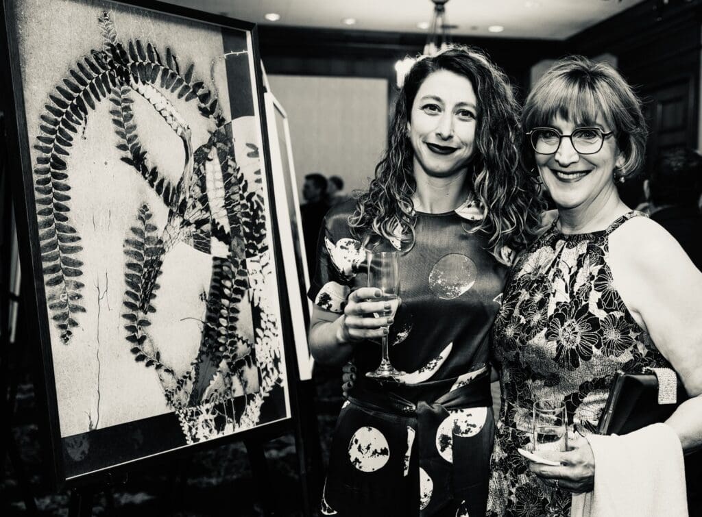 Mia Dalglish, Martha Moore at the 2026 FotoFest Biennial Gala and Fine Print Auction (Photo by Johnny Than)