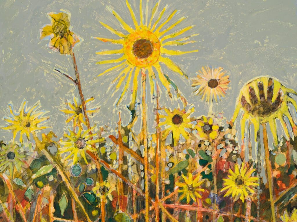 Sky Glabush, "Study For The Young Novice" (detail), 2025, at Philip Martin Gallery. (Photo by Jeff McLane)