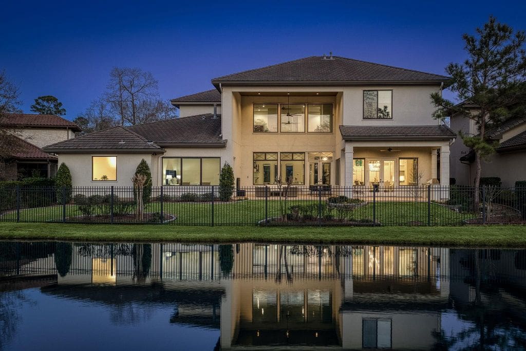 Sunrises and sunsets unfold through the many windows in this home.