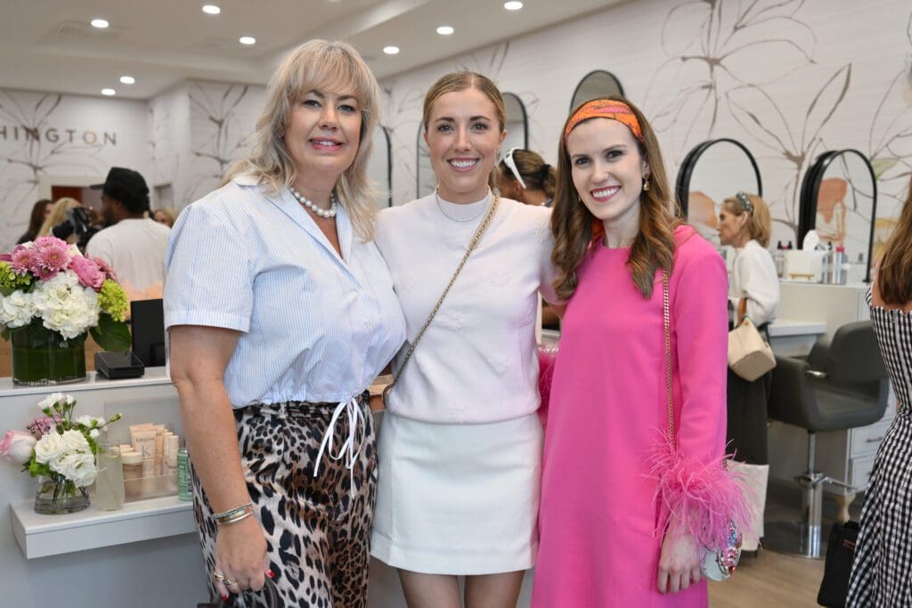Afton Griffin, Lauren Zlotnik, Heather Almond  at the Blushington River Oaks VIP preview party