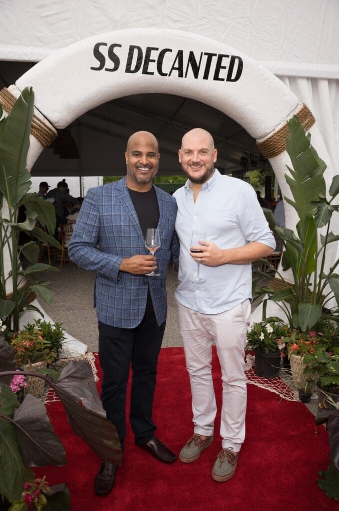 Alvin Abraham, Nick Nagurksi at Southern Smoke Foundation's Decanted Wine Auction held at Lott Hall in Hermann Park (Photo by Daniel Ortiz)