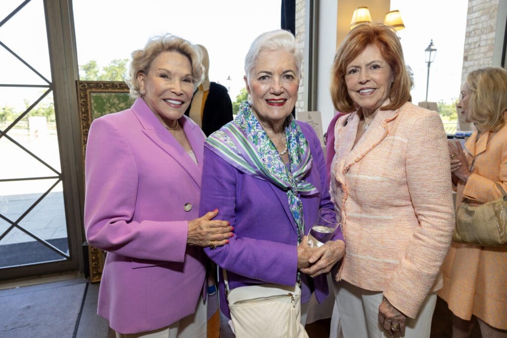Minnie Baird, Louise Ratz, Bette Thomas at the Salvation Army Auxiliary Reflections on Style luncheon