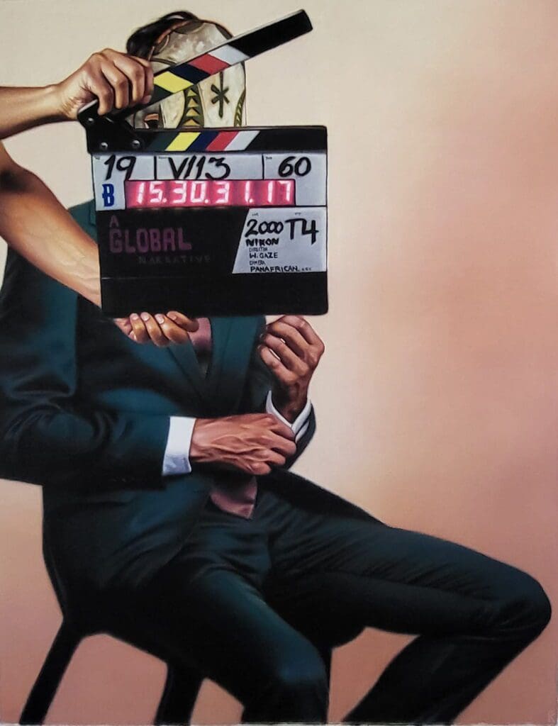 Kingsley Onyeiwu, "Scene One; Take None," 2025, at Hooks-Epstein Galleries
