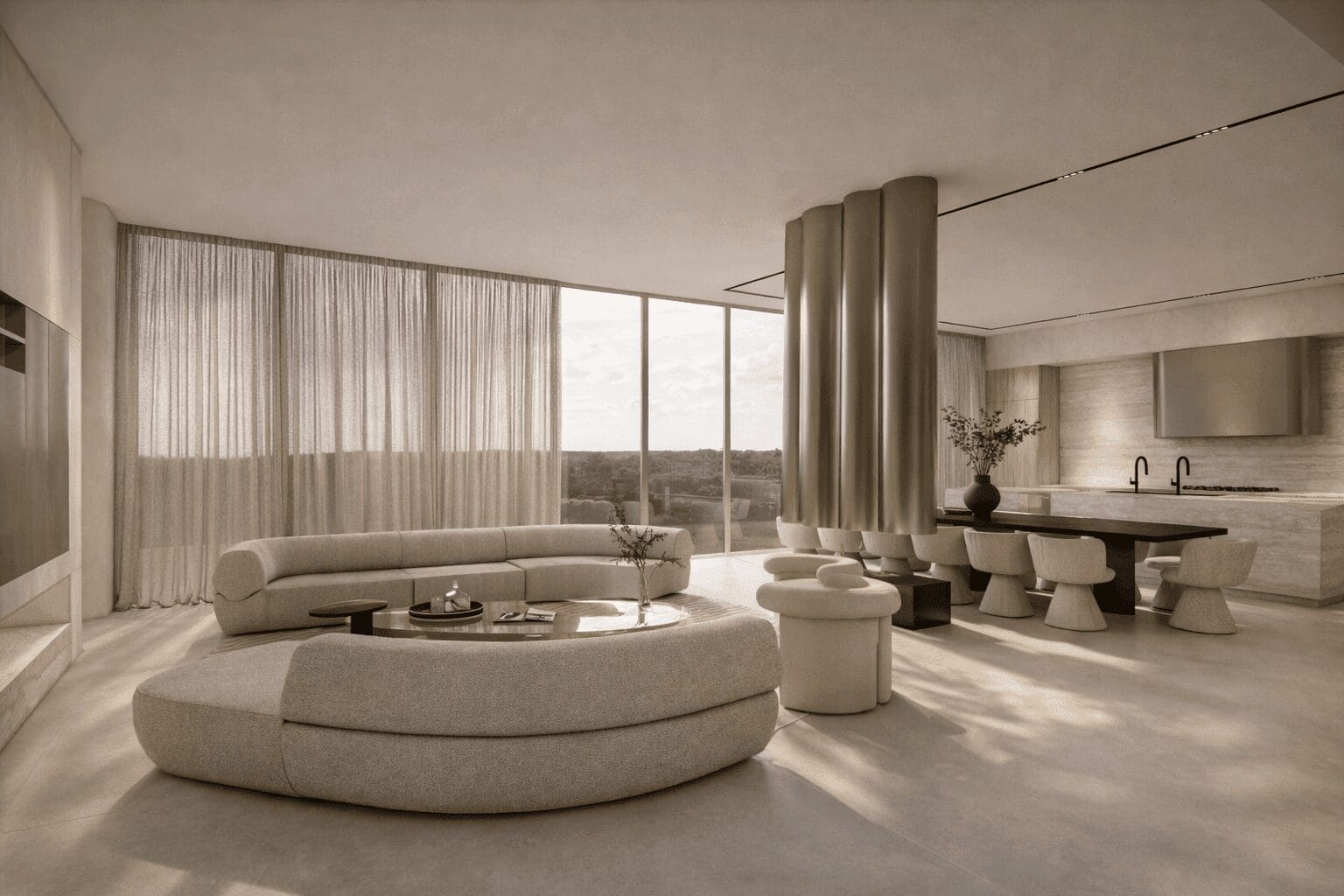 KA Residences will offer both one-story and two-story penthouses. 