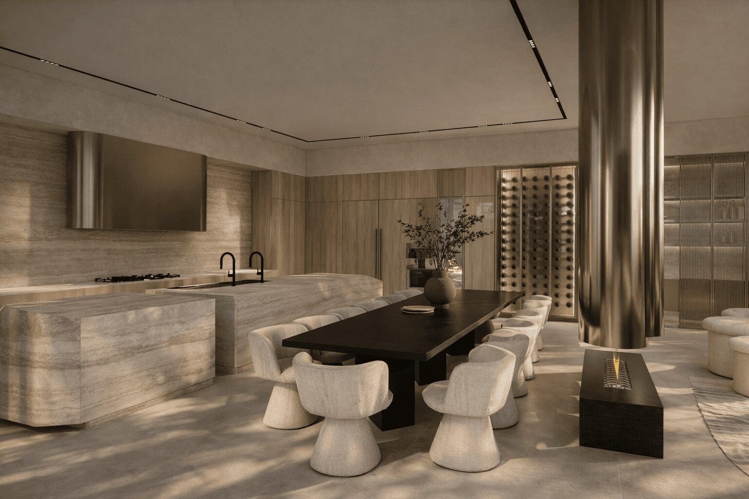 Expansive living spaces and chef’s kitchen are hallmarks of KA Residences