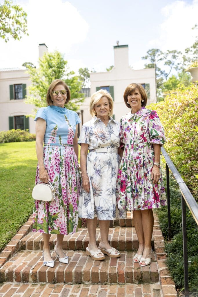 Polly Bowden, Stephanie Smith, Shannon Swyka at the Bayou Bend fashion luncheon (Photo by Jenny Antill)