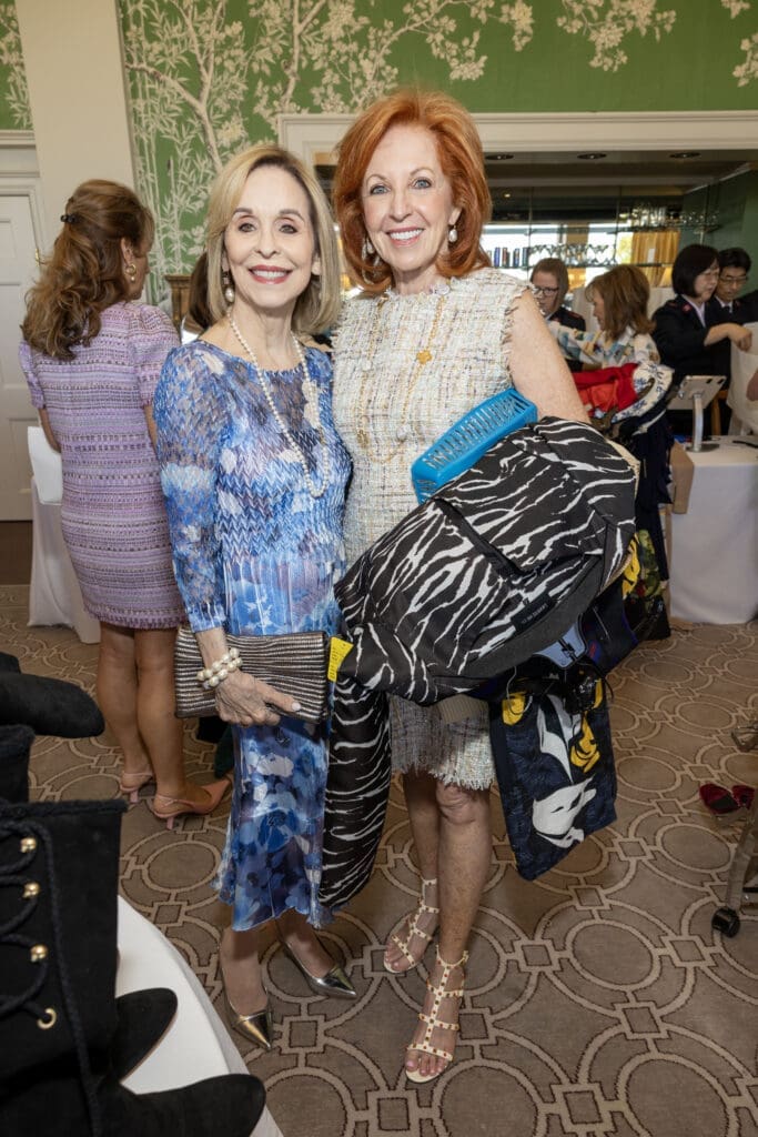 Sandra Porter, Nancy Strohmer at the Salvation Army Auxiliary Reflections on Style luncheon