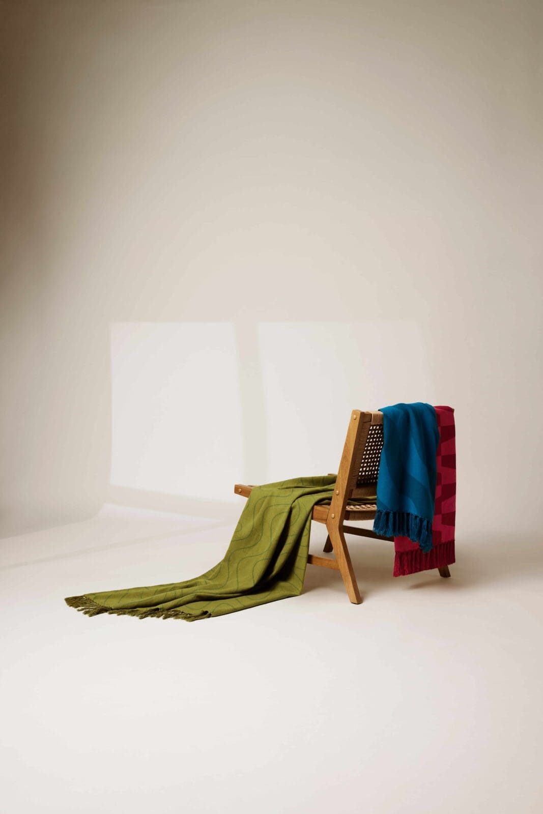 Temi Coker x Walmart jacquard throws (Photo by André Jones)