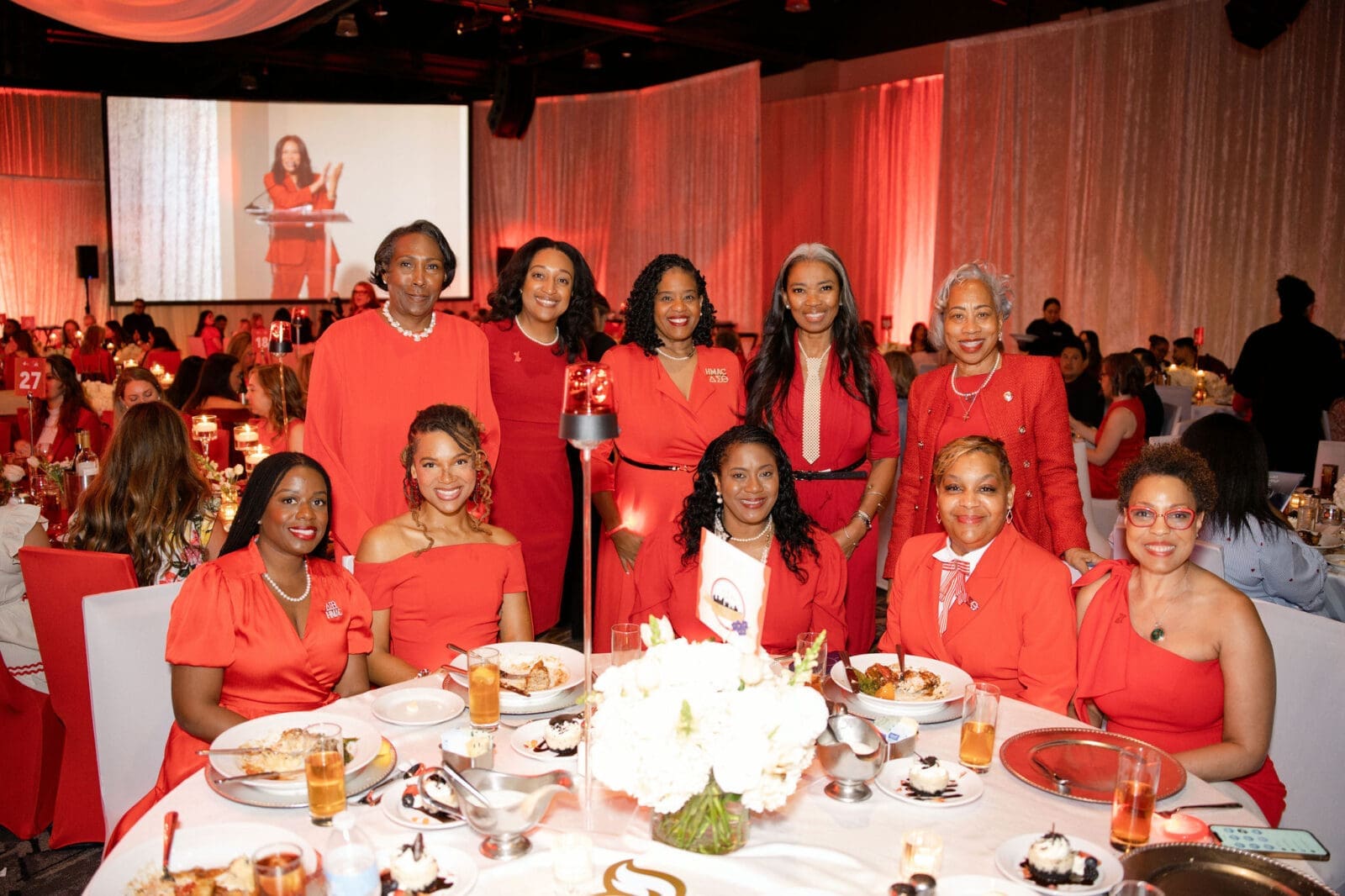The Woodlands Waterway Marriott was awash in red for the 2026 Go Red for Women Luncheon. (Photo by 209 Photobooth)