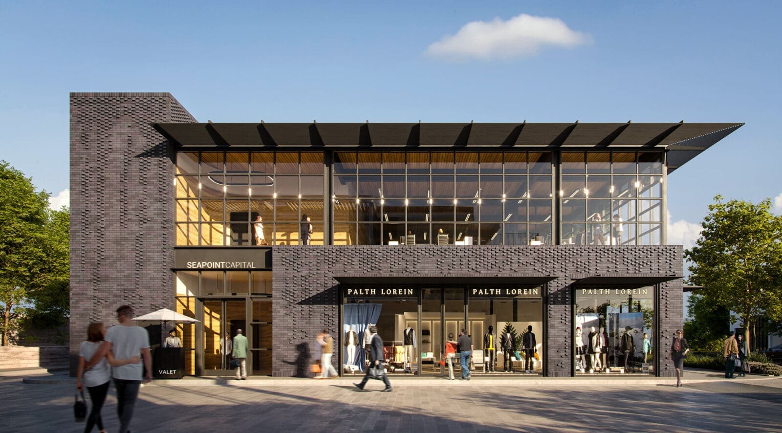 Brands at Henderson Avenue include Western wear, women's clothing, footwear, and more. (Rendering by Pictury)
