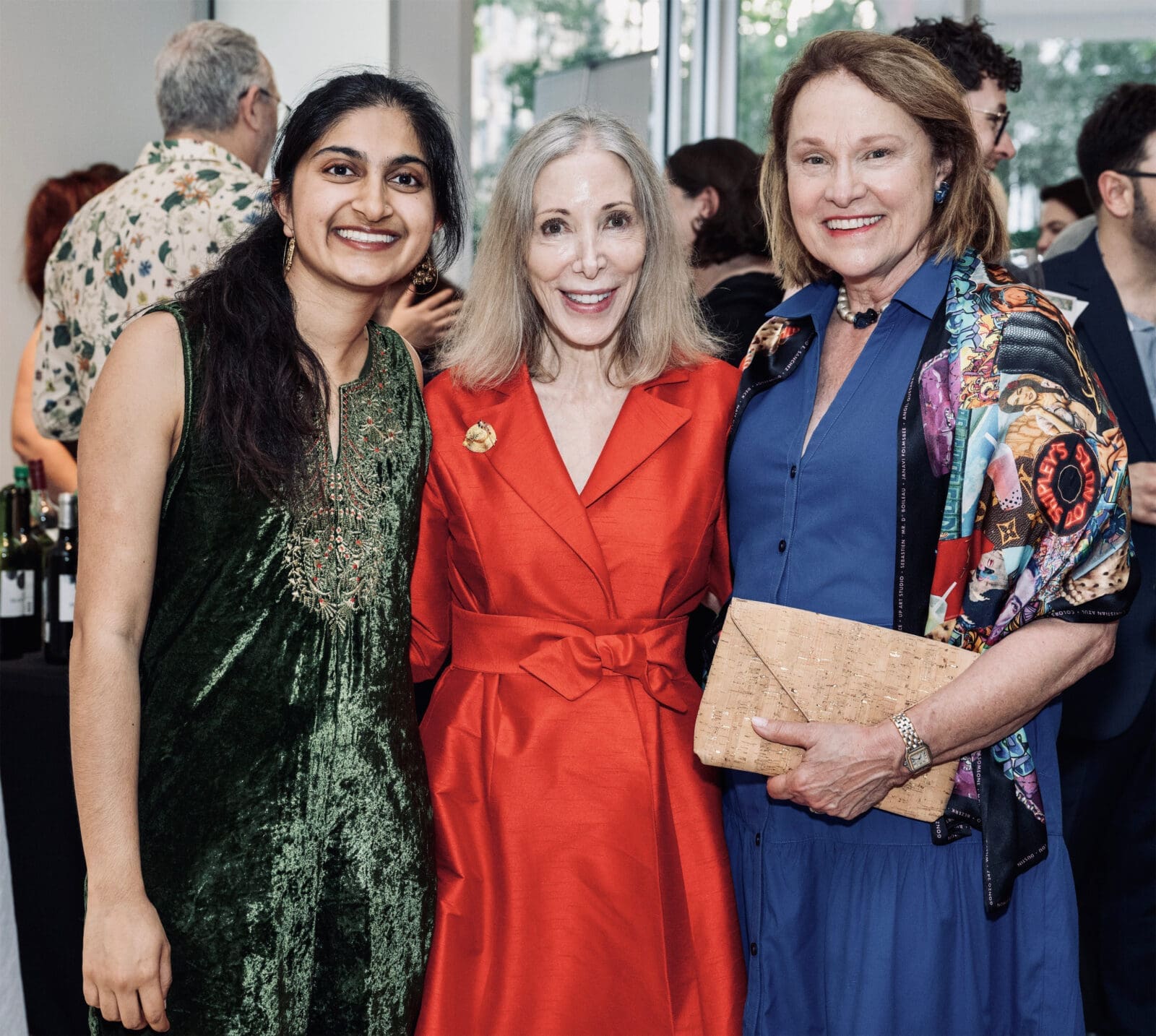 Nanki Chugh, Adrienne Jones, Minnette Boesel at Musiqa Spring Benefit 2026 (Photo by Jacob Power)