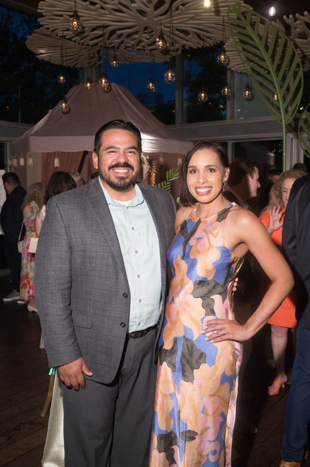 Joe Casiano, Lacey Dalcour-Salas at Discovery Green's 'A Night of Discovery'  (Photo by Daniel Ortiz)